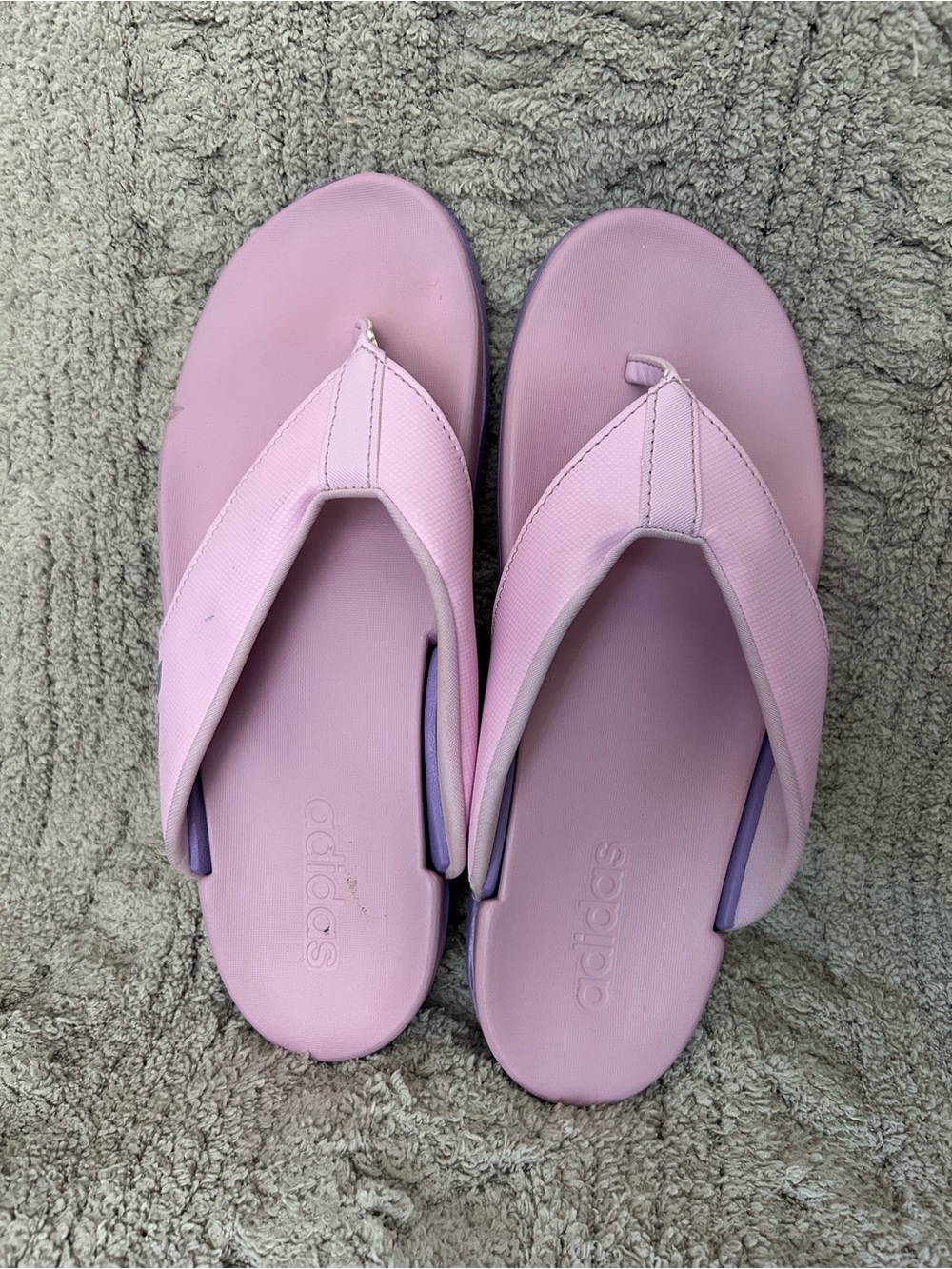 Adidas Comfort Flip Flops Pink & Purple Women’s Size 8